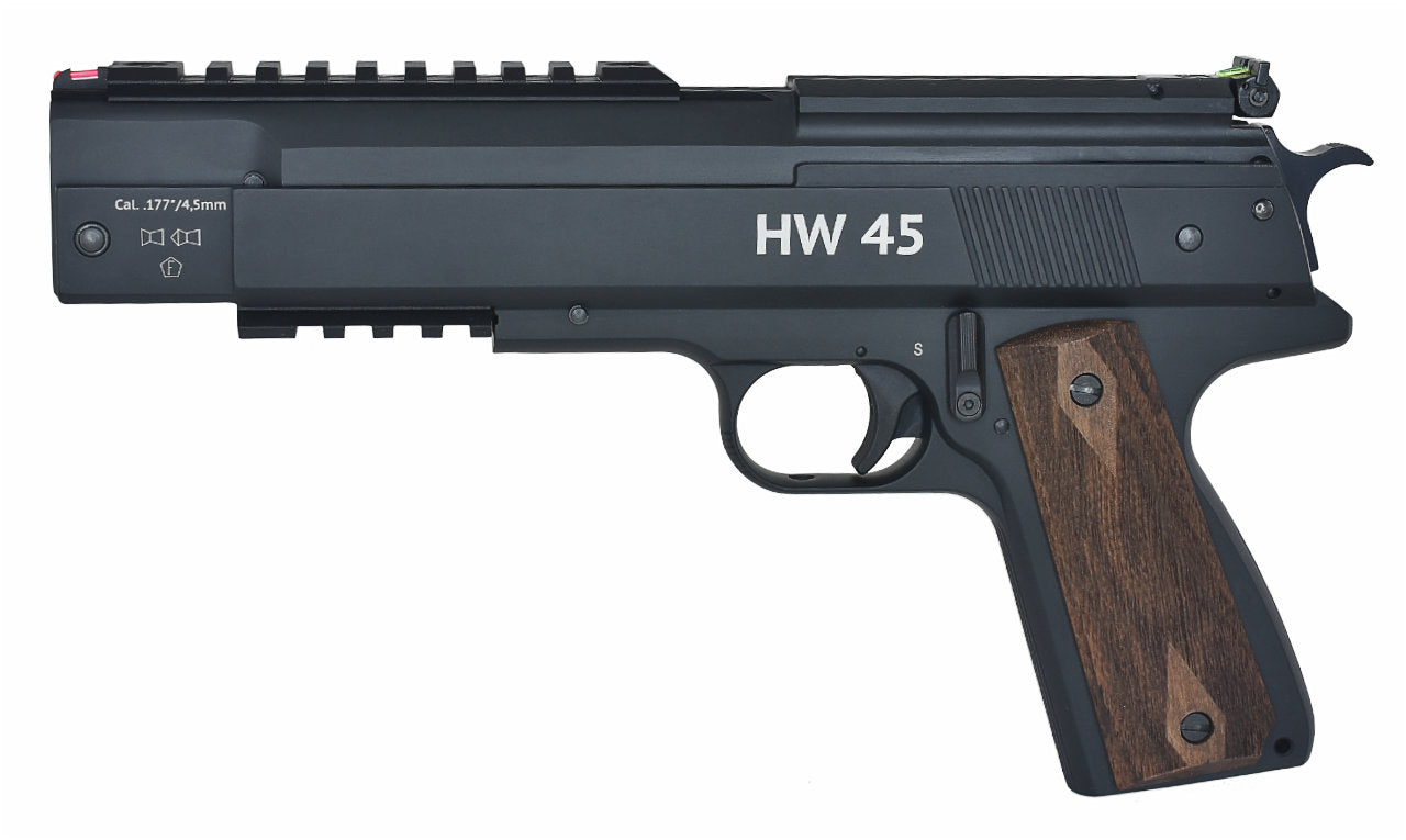 Weihrauch HW45 Luftpistole im Kaliber 4,5mm mit Rail