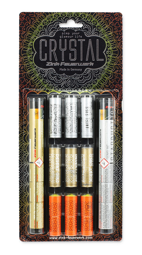 NEUHEIT Crystal Zink Pyro Feuerwerk Sortiment 29 tlg.