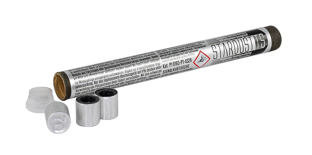 Stardust TS Tremolant + Silber 10 tlg. Zink Feuerwerk für Schreckschuss Waffen