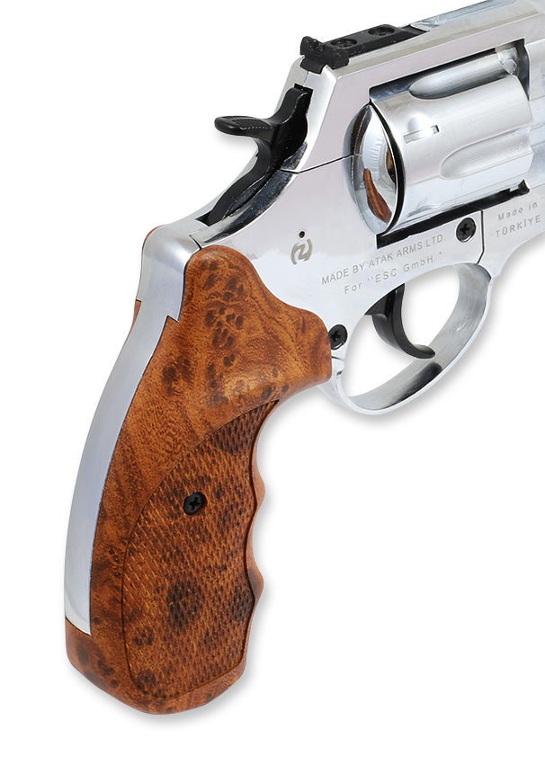 Kunststoffgriffschalen im Holzlook für Zoraki R1 Schreckschussrevolver