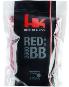 2500 Heckler & Koch RED BATTLE BBs 6mm 0,30g Airsoft 